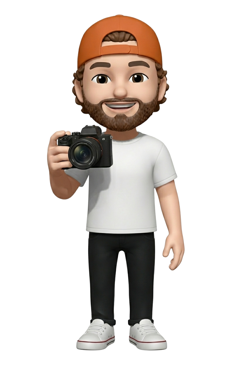 Videographer holding a professional camera